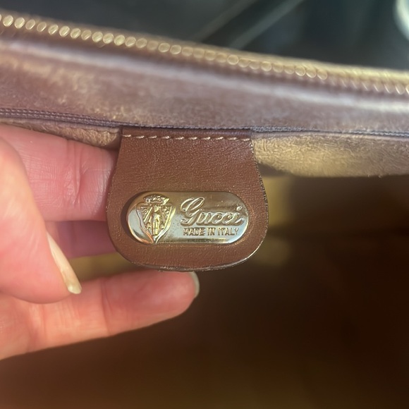 Authentic Gucci GG handbag shoulder bag or crossbody vintage purse brown tan - Picture 16 of 17